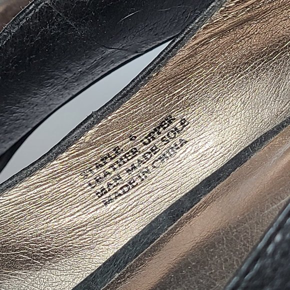 Black Leather Zigi Soho Platform Heels sz 6 'Stapl - Picture 5 of 8